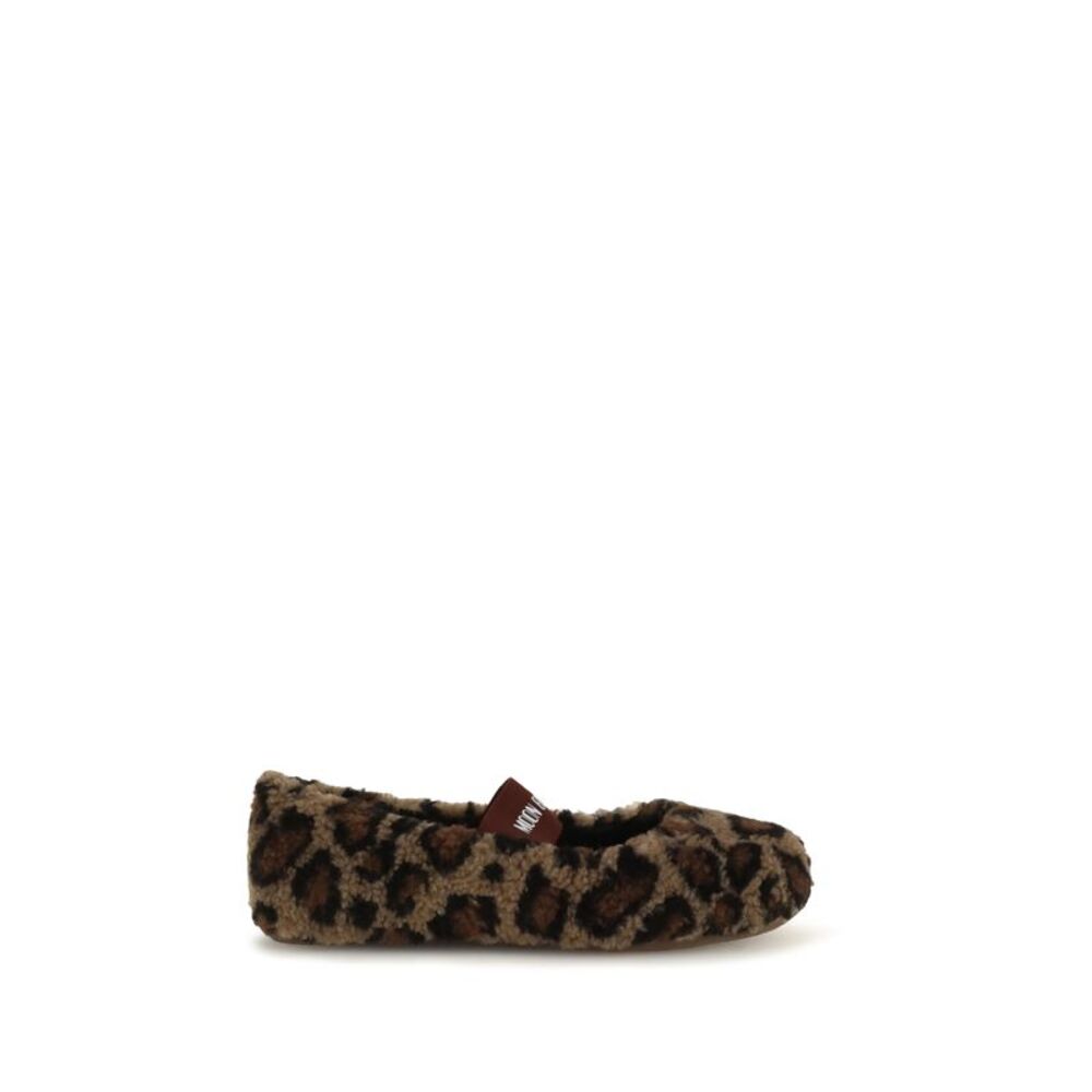 Moon Boot Women Leopard Teddy Ballerinas